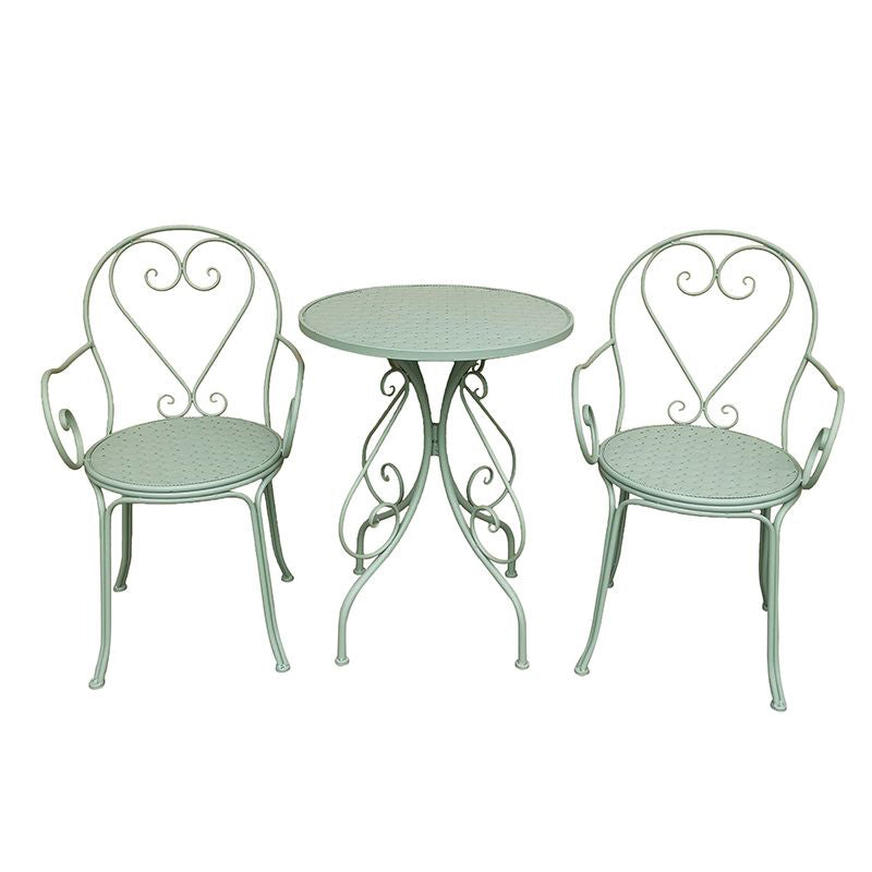Iron Bistro Table Set 1/2/3 Pcs Modern Matte Finish Bistro Set