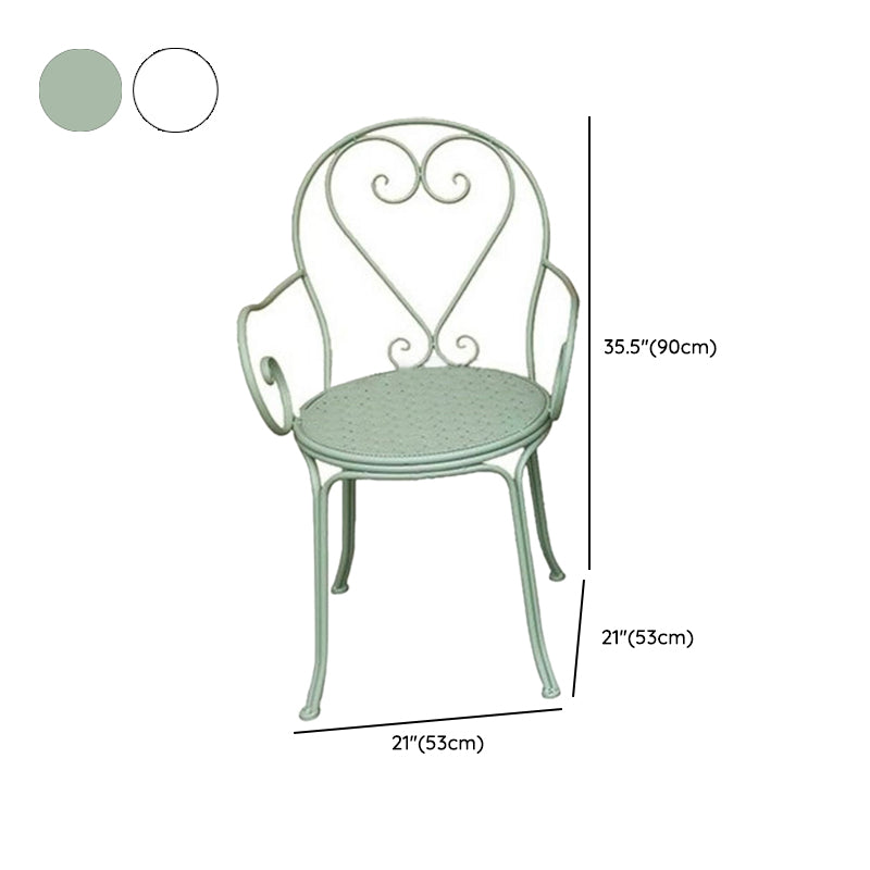 Iron Bistro Table Set 1/2/3 Pcs Modern Matte Finish Bistro Set
