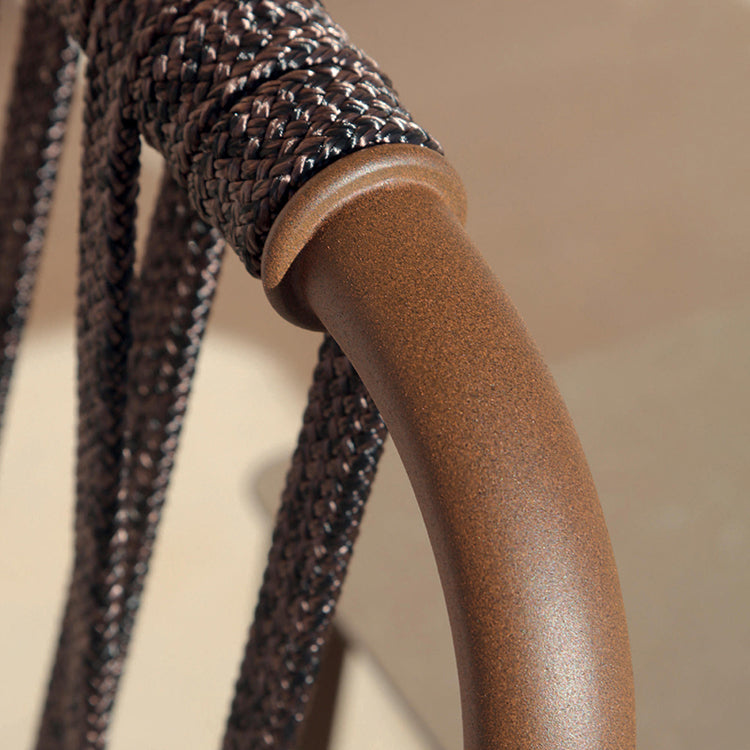 Black Stone Boho Dining Table Set 1/2/7 Pcs Rattan Dining Set