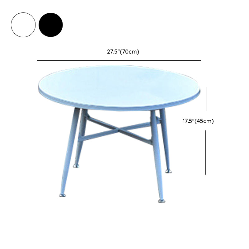 1/2/3/4/5 Pieces Dining Table Set Metal Round Bistro Table Set