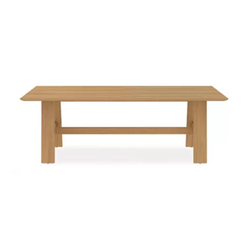 Modern Style Dining Set 1/7 Pcs Wood Frame Patio Dining Table and Chairs