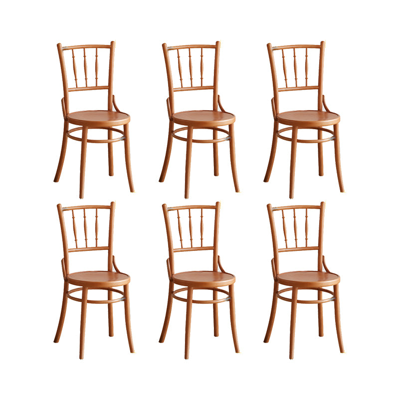 Solid Wood Side Chair Slat Back Dining Chair for Living Room