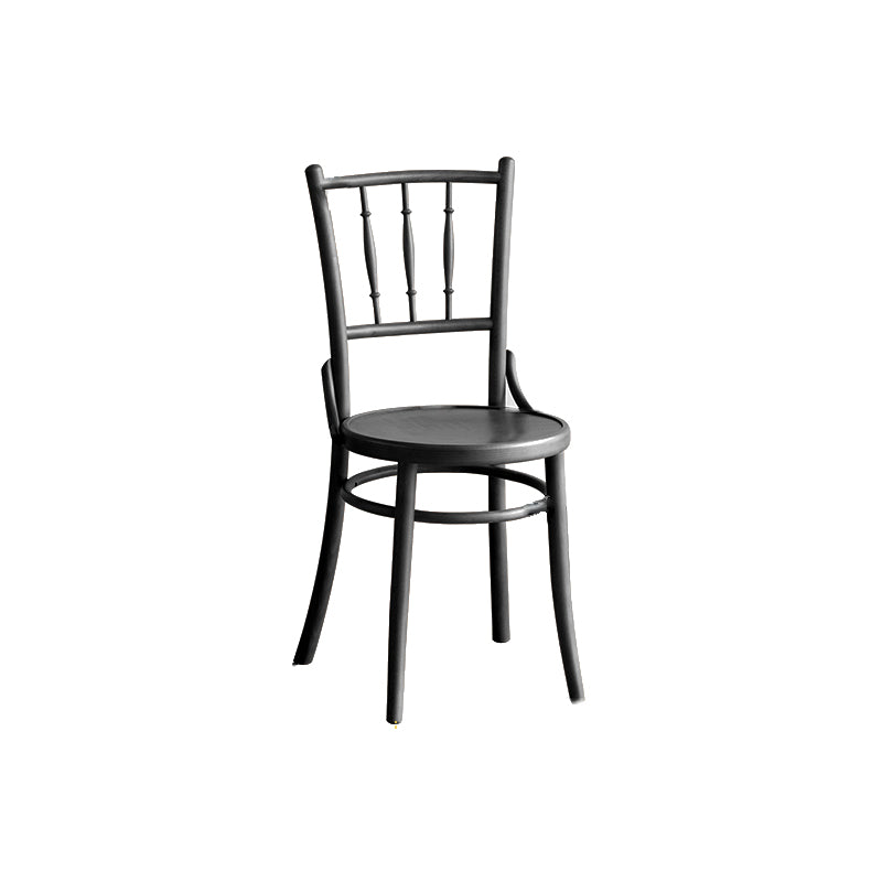 Solid Wood Side Chair Slat Back Dining Chair for Living Room