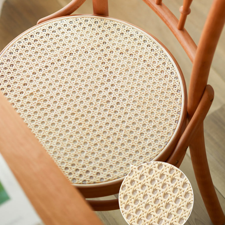 Solid Wood Side Chair Slat Back Dining Chair for Living Room