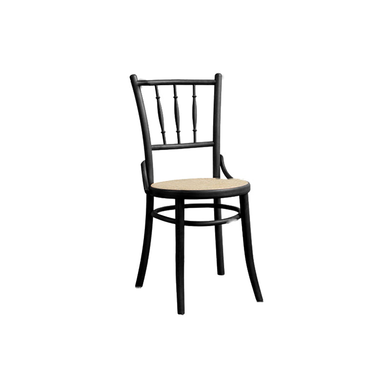 Solid Wood Side Chair Slat Back Dining Chair for Living Room