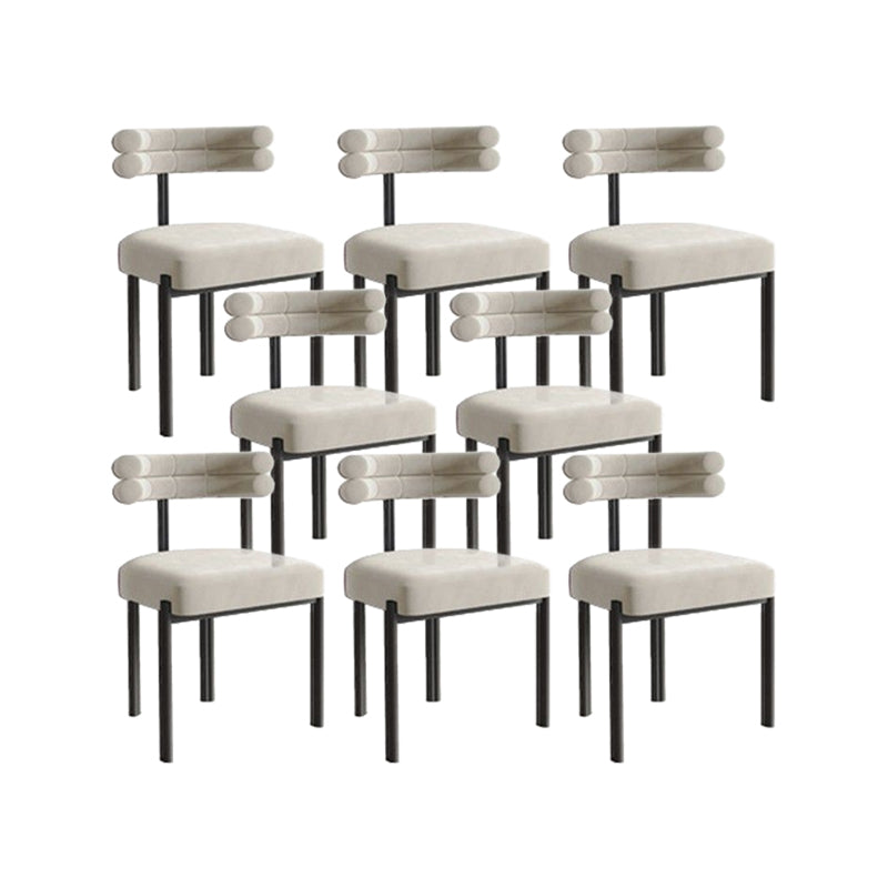 Modern Simple Side Chair Upholstered Side Dining Chair for Living Room