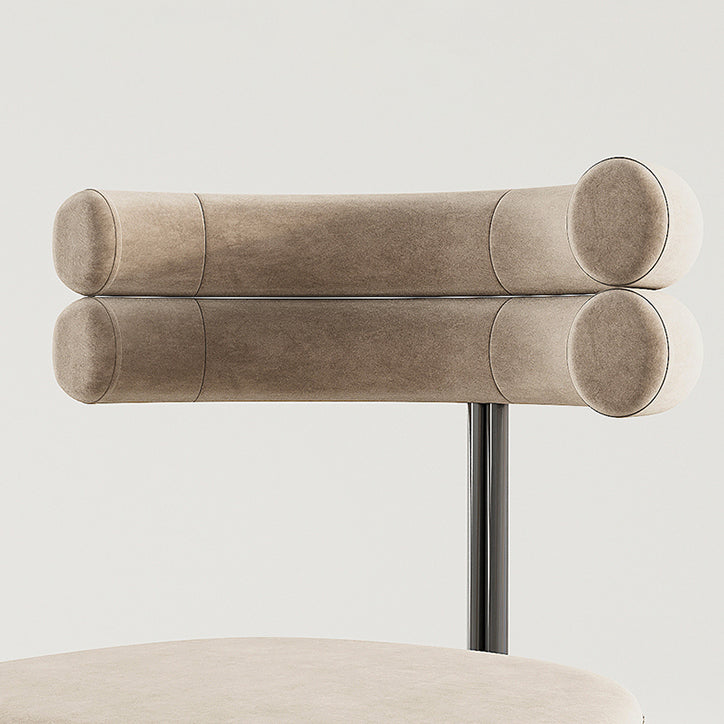 Modern Simple Side Chair Upholstered Side Dining Chair for Living Room