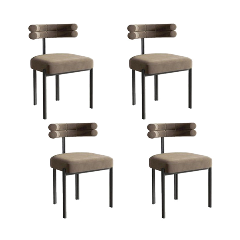 Modern Simple Side Chair Upholstered Side Dining Chair for Living Room