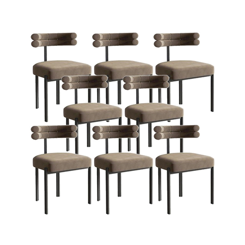 Modern Simple Side Chair Upholstered Side Dining Chair for Living Room