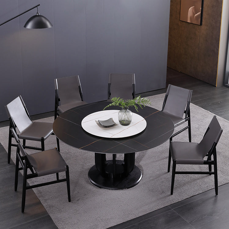 Faux Leather Kitchen Dining Chairs Contemporary Chairs with Wood Base