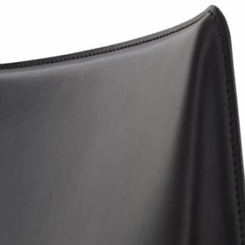 Modern Simple Side Chair Faux Leather Armless Dining Chair for Bedroom