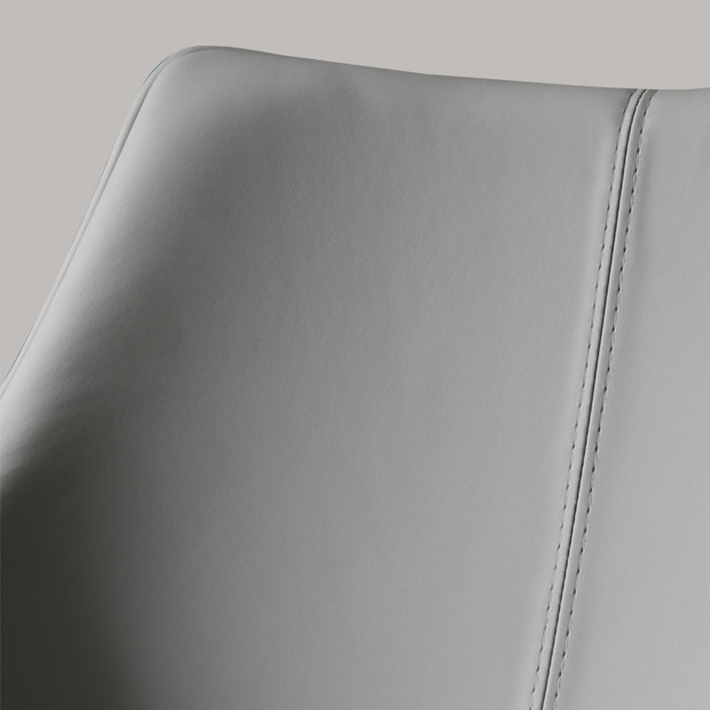 Faux Leather Kitchen Chair Metal Base Dining Chair for Living Room