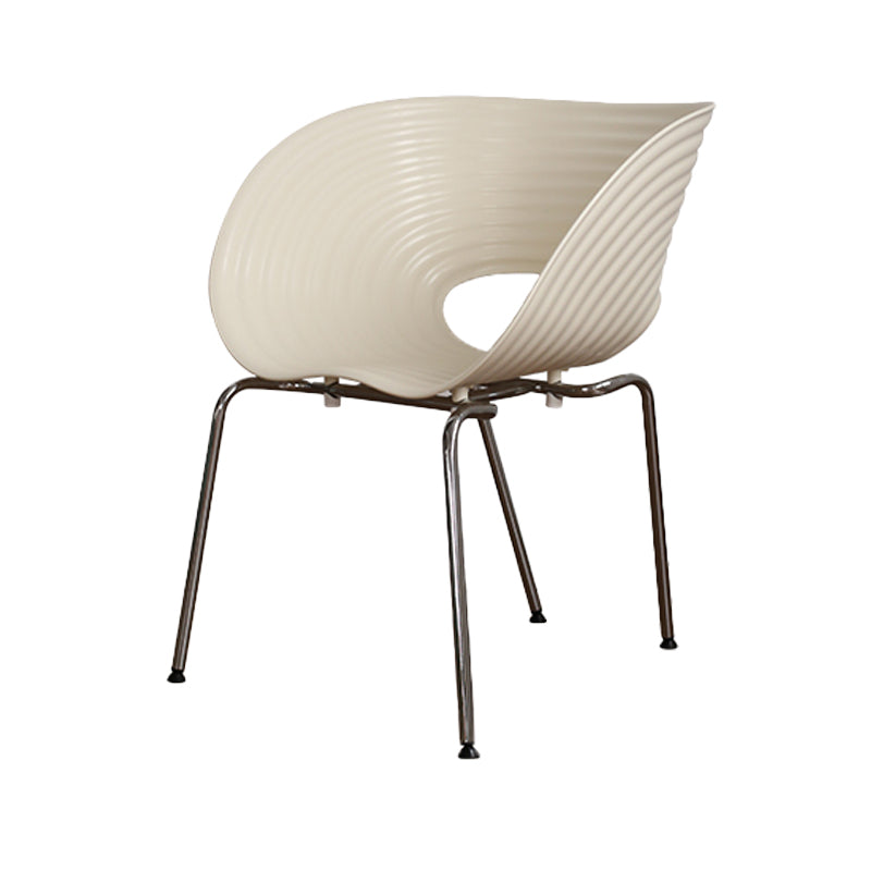 Industrial Style Side Chair Plastic Indoor Dining Chair for Living Room