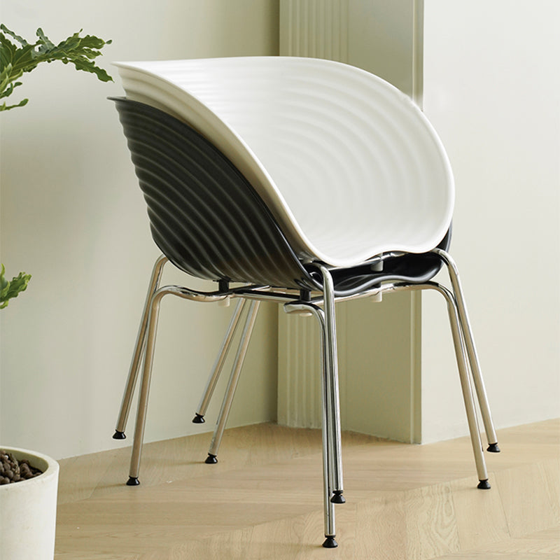 Industrial Style Side Chair Plastic Indoor Dining Chair for Living Room