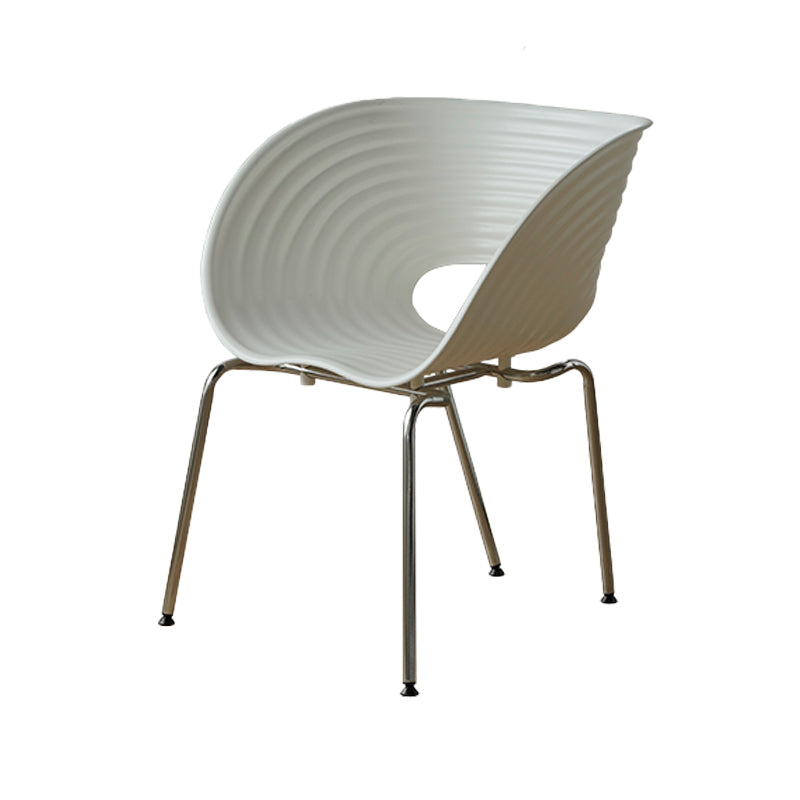 Industrial Style Side Chair Plastic Indoor Dining Chair for Living Room