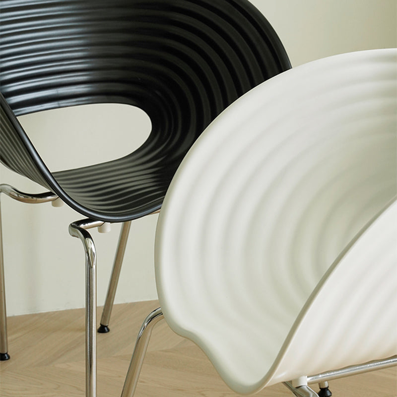 Industrial Style Side Chair Plastic Indoor Dining Chair for Living Room