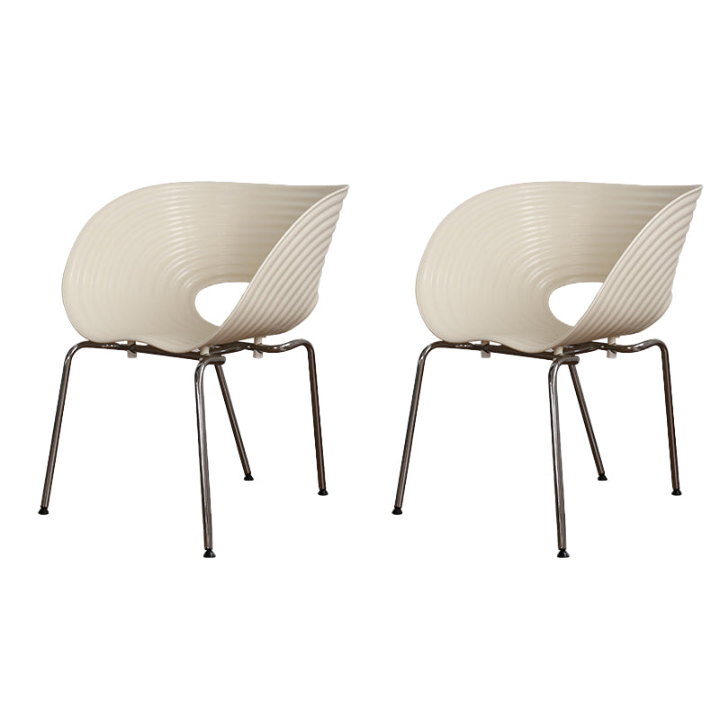 Industrial Style Side Chair Plastic Indoor Dining Chair for Living Room