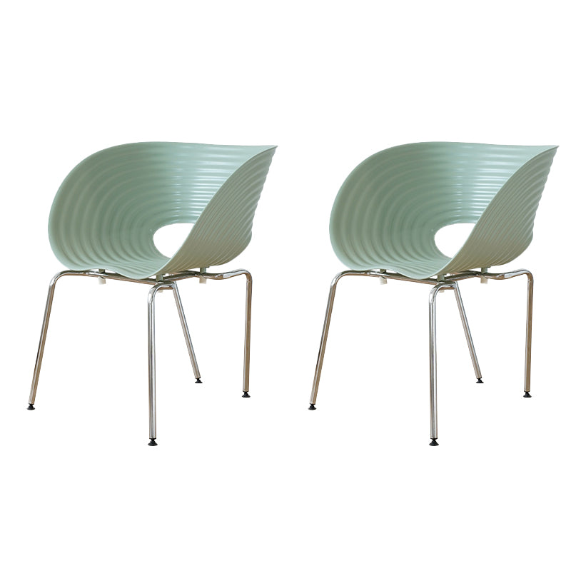 Industrial Style Side Chair Plastic Indoor Dining Chair for Living Room