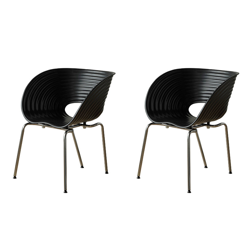 Industrial Style Side Chair Plastic Indoor Dining Chair for Living Room