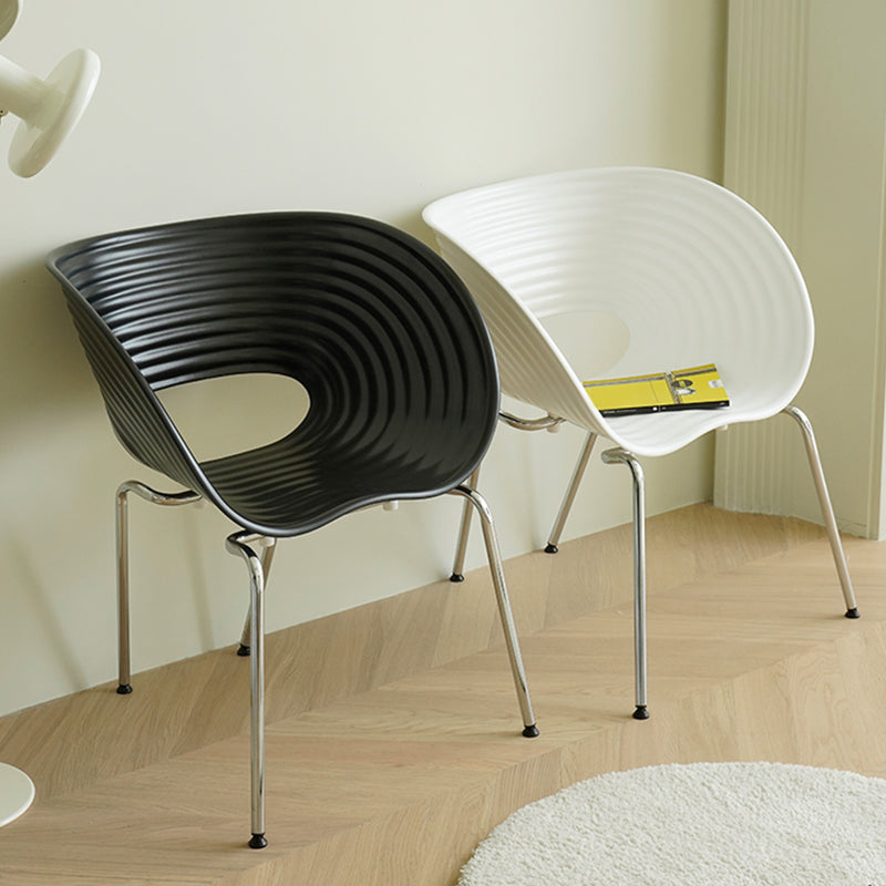 Industrial Style Side Chair Plastic Indoor Dining Chair for Living Room