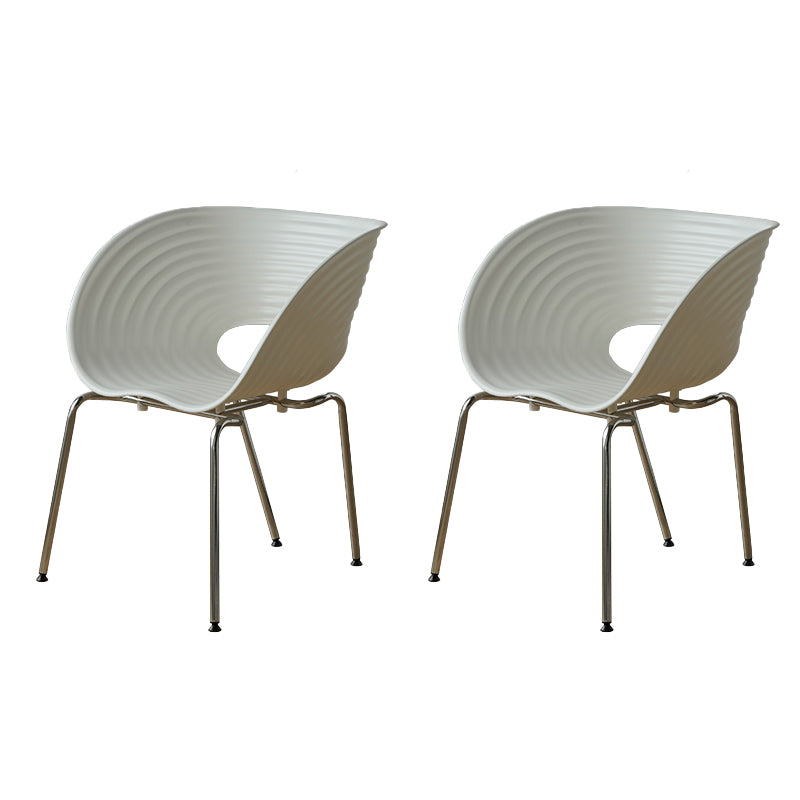 Industrial Style Side Chair Plastic Indoor Dining Chair for Living Room