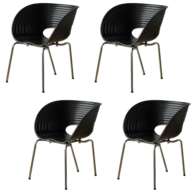 Industrial Style Side Chair Plastic Indoor Dining Chair for Living Room