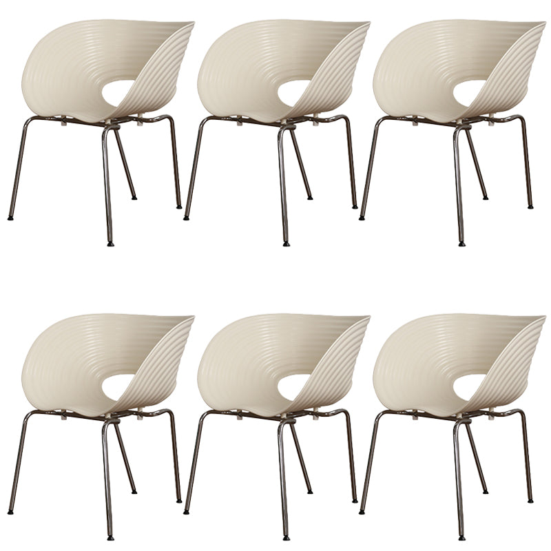 Industrial Style Side Chair Plastic Indoor Dining Chair for Living Room