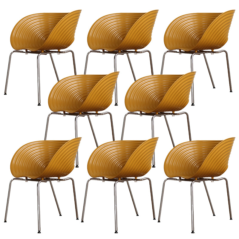 Industrial Style Side Chair Plastic Indoor Dining Chair for Living Room