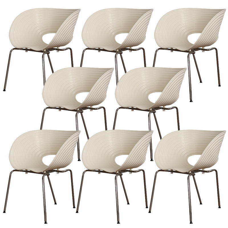 Industrial Style Side Chair Plastic Indoor Dining Chair for Living Room