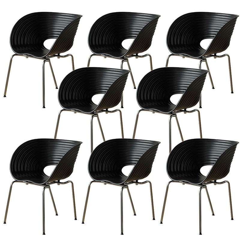 Industrial Style Side Chair Plastic Indoor Dining Chair for Living Room