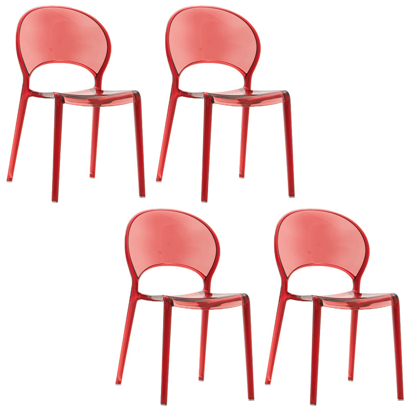 Nordic Style Colorful Side Chair Plastic Side Dining Chair for Home Use