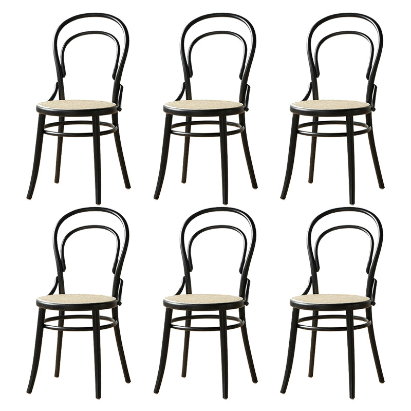 Industrial Style Side Chair Wooden Dining Chair for Living Room