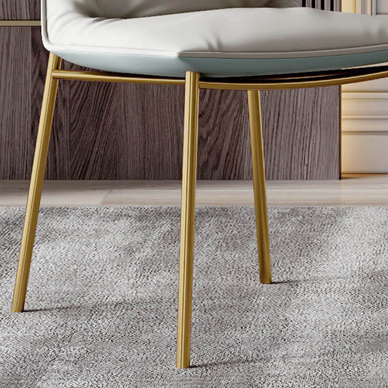 Glam Style Dining Chair Upholstered Side Chair for Living Room