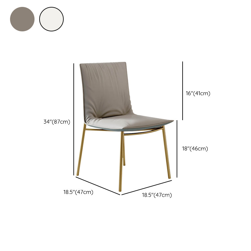 Glam Style Dining Chair Upholstered Side Chair for Living Room