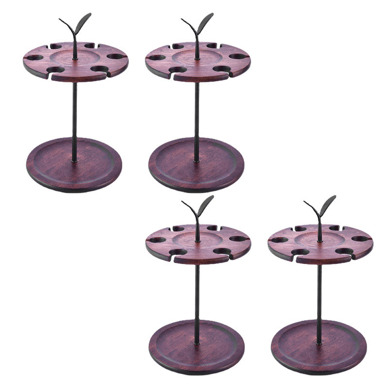 Modern Simple Wine Rack Wooden Base Wine Bottle Rack for Bedroom