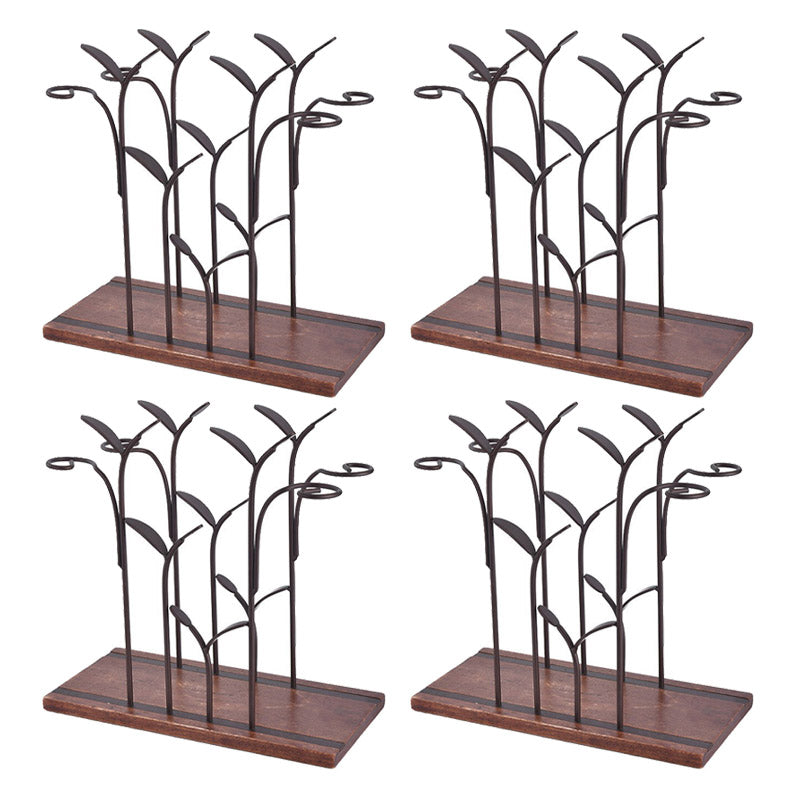 Modern Simple Wine Rack Leaves Shape Wine Bottle Rack for Bedroom