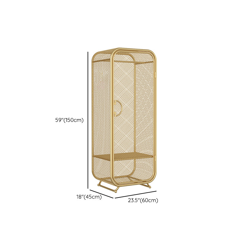 Contemporary Wardrobe Closet Metal Wardrobe Cabinet for Bedroom