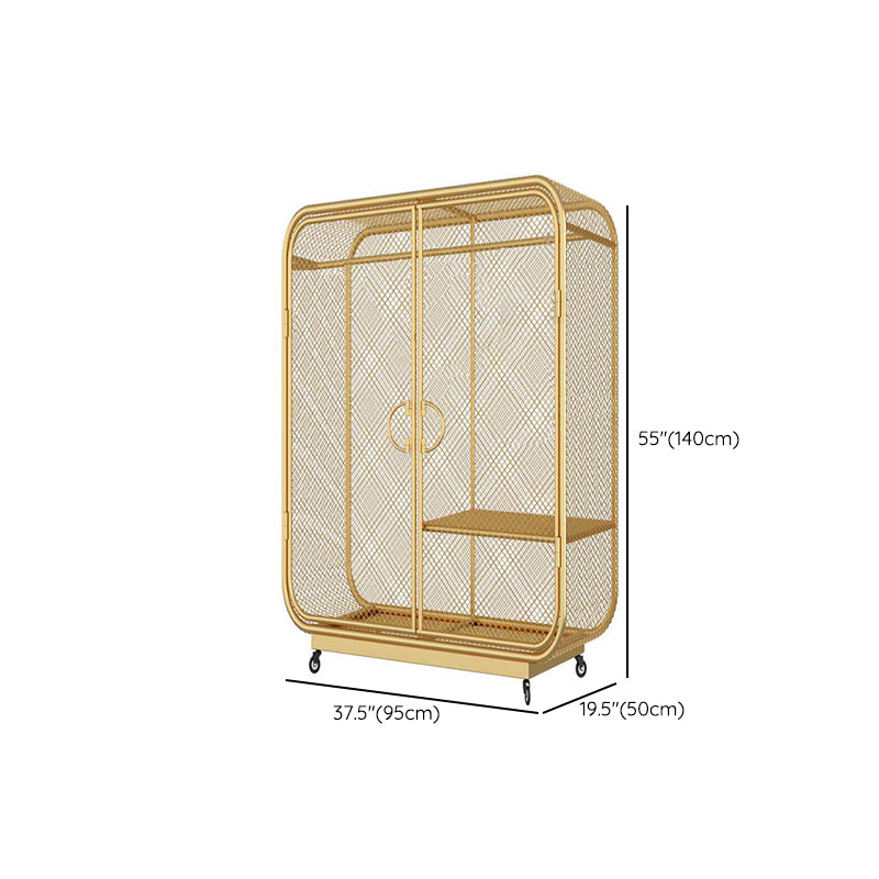 Contemporary Wardrobe Closet Metal Wardrobe Cabinet for Bedroom