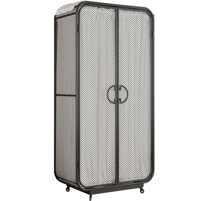 Modern Style Wardrobe Cabinet Clothes Rail Metal Wardrobe Armoire