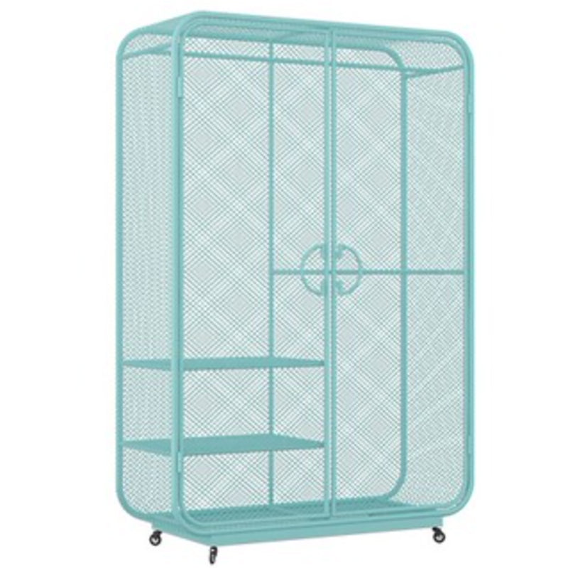 Modern Style Wardrobe Cabinet Clothes Rail Metal Wardrobe Armoire