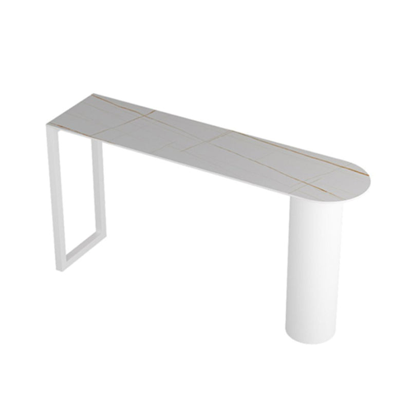 1/2/3/5 Pieces Bar Stool and Table Set White Oval Pub Table Set