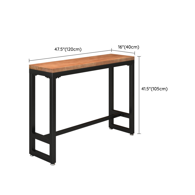 Industrial Rectangle Pub Table Set 1/4/6/7 Pieces Solid Wood Bistro Set