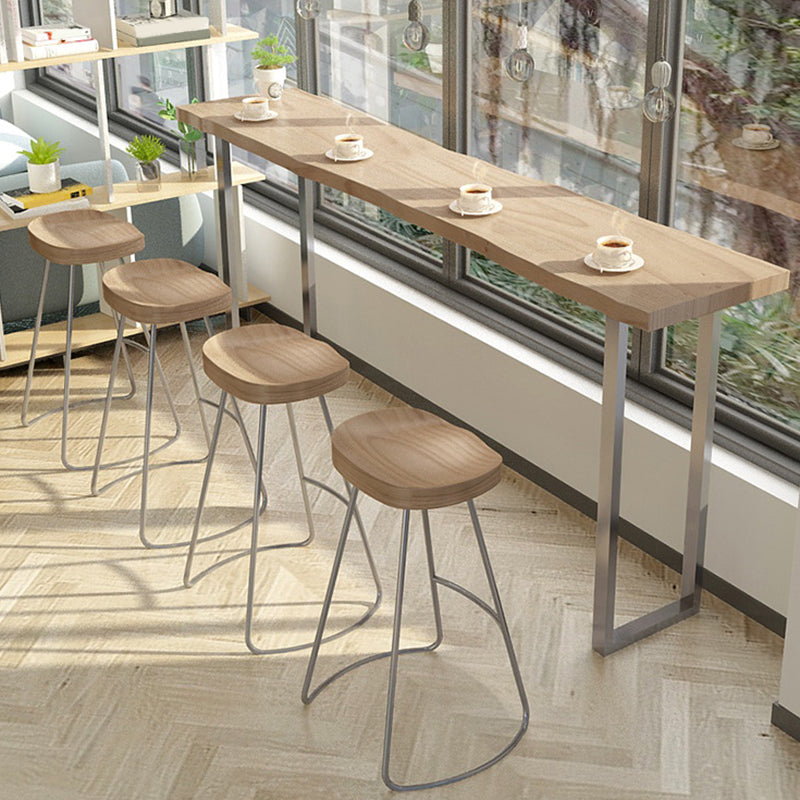 1/2/5 Pieces Counter Height Set Modern Solid Wood Pub Table Set