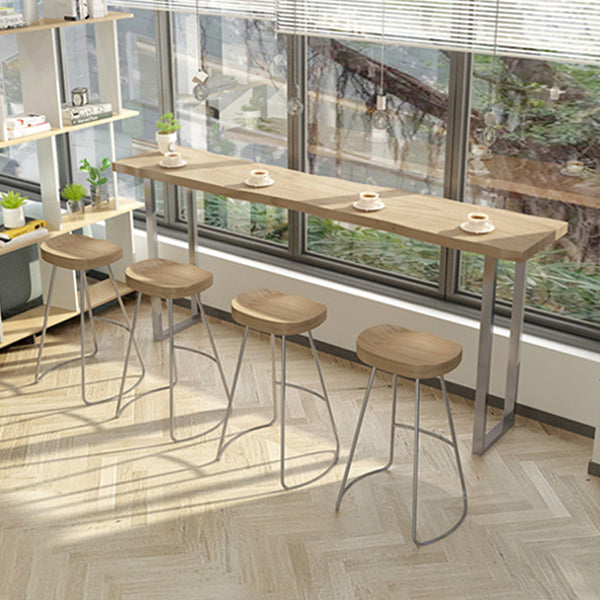 1/2/5 Pieces Counter Height Set Modern Solid Wood Pub Table Set