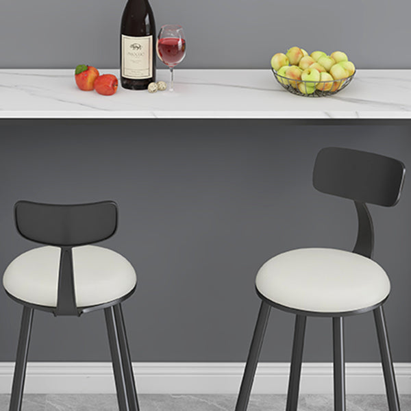 Glam Stone Bar Table Set 1/3 Pieces Rectangle Bar Table with Upholstered Stools