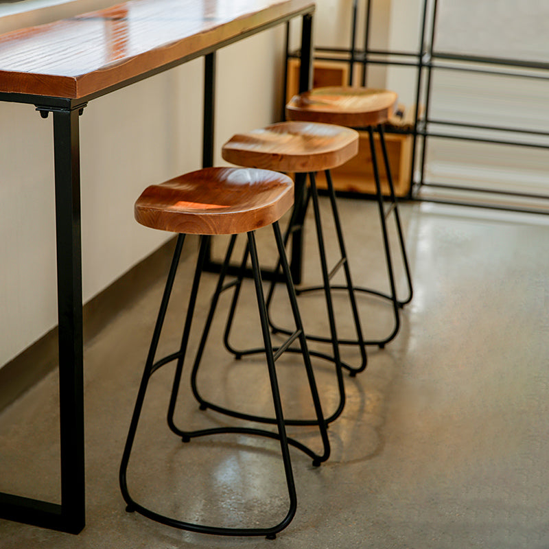 Industrial Rectangle Bar Table Set 1/4/5 Pieces Solid Wood Pub Table Set for Indoor