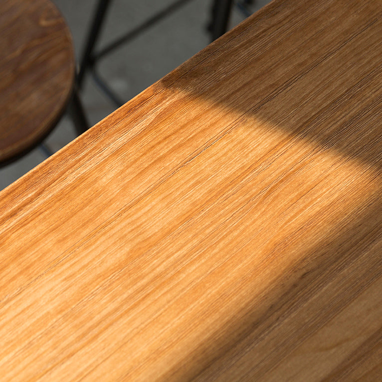 Industrial Rectangle Bar Table Set 1/4/5 Pieces Solid Wood Pub Table Set for Indoor