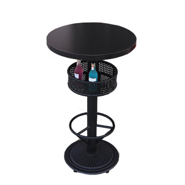 Industrial Style Bar Height Table Black Colour Bar Dining Table for Indoor