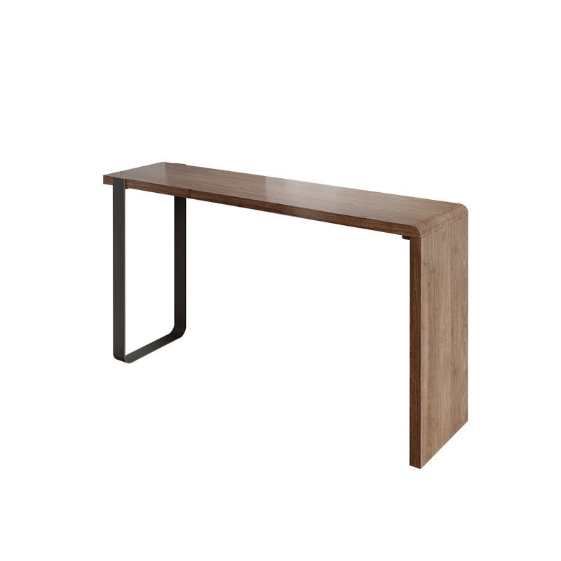 Indoor Contemporary Bar Dining Table Rectangle Wood Counter Table