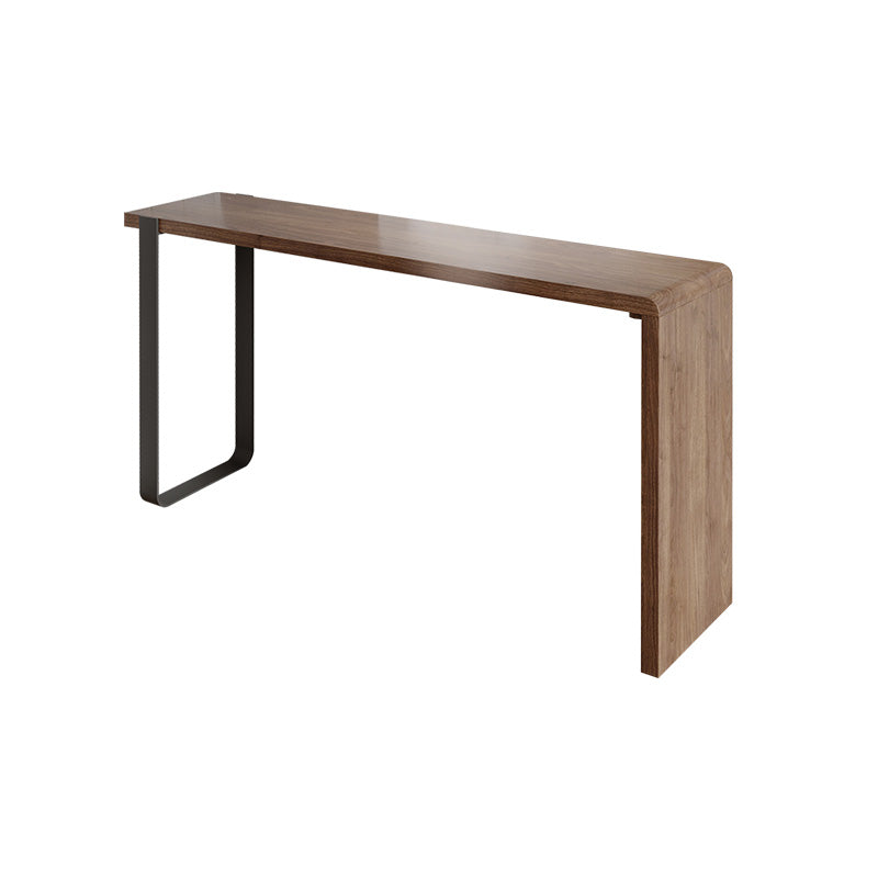 Indoor Contemporary Bar Dining Table Rectangle Wood Counter Table